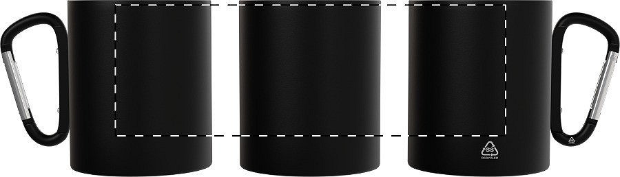 Rotary screen printing opposite of the handle