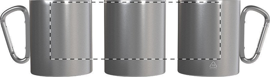 Rotary screen printing opposite of the handle