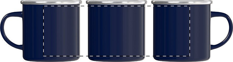 Rotary screen printing opposite of the handle