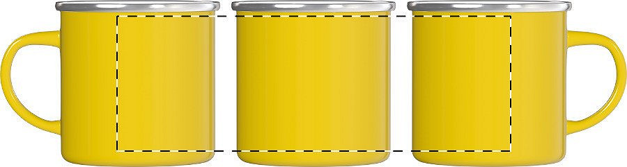 Rotary screen printing opposite of the handle