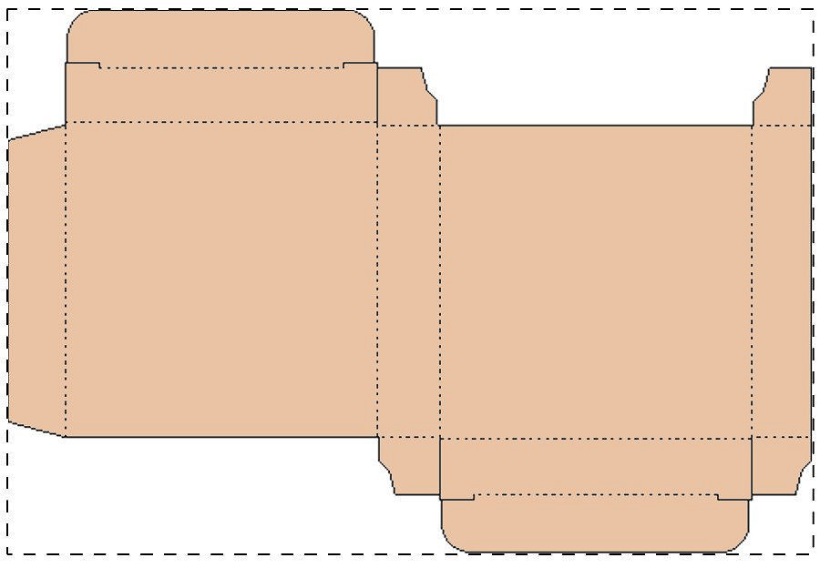 Custom kraft paperboard box