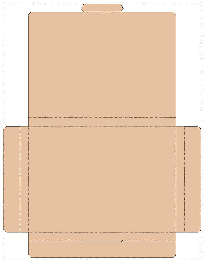 Custom kraft paperboard box