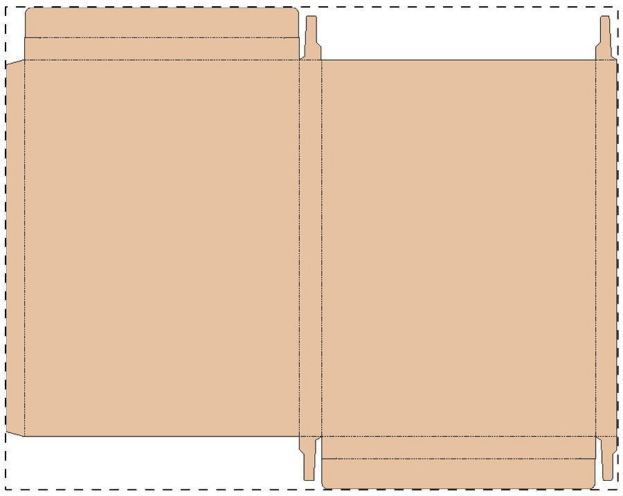 Custom kraft paperboard box
