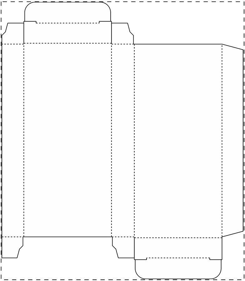 Custom paperboard box