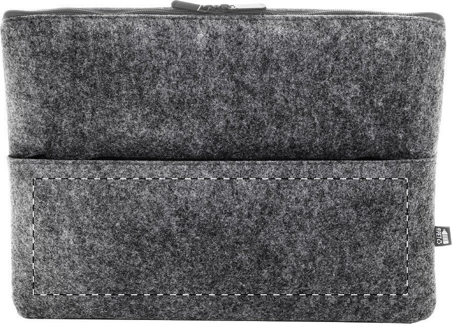 Front side - below zip