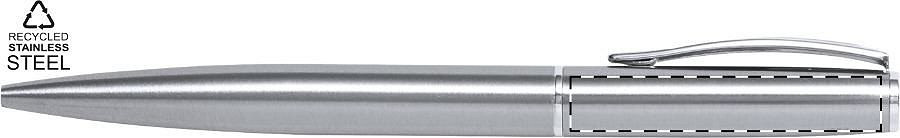 Ballpoint pen below clip - right handed