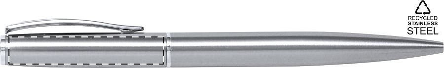 Ballpoint pen below clip - left handed