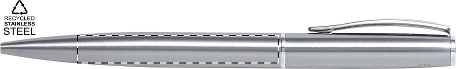 Ballpoint pen barrel - right handed