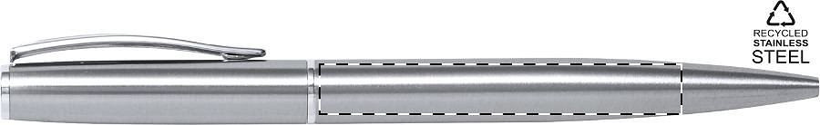 Ballpoint pen barrel - left handed