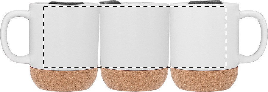 Rotary screen printing opposite of the handle