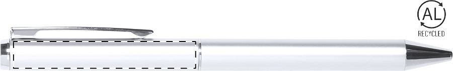 Ballpoint pen below clip - left handed