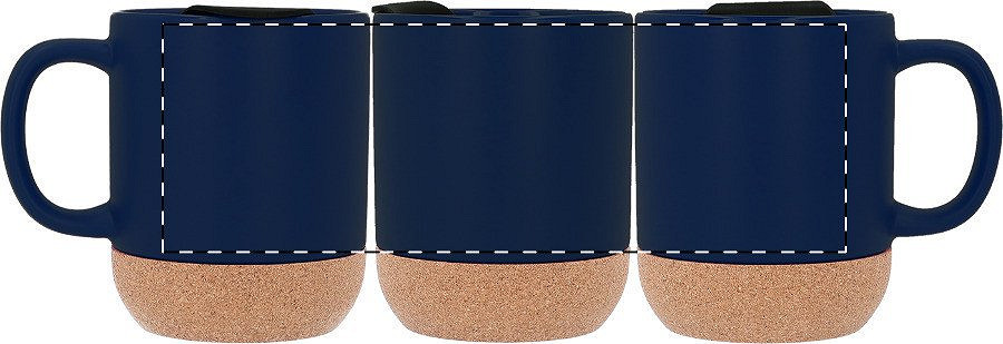 Rotary screen printing opposite of the handle