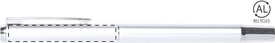 Roller pen below clip - right handed