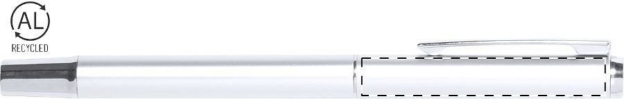 Roller pen below clip - left handed