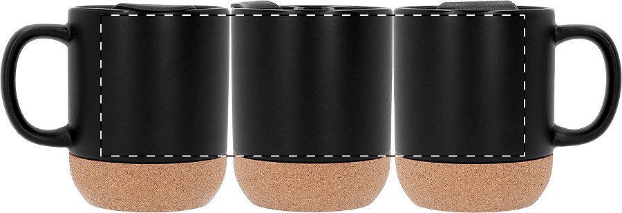 Rotary screen printing opposite of the handle