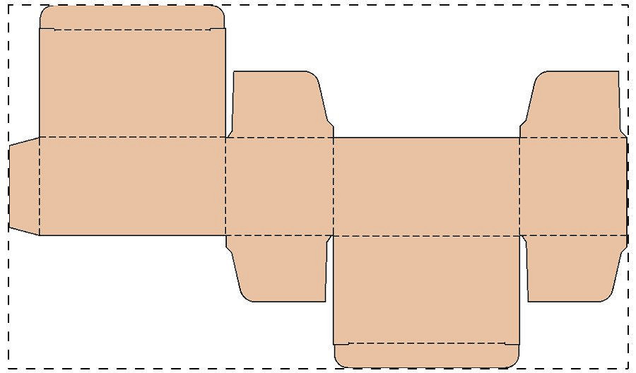 Custom kraft paperboard box