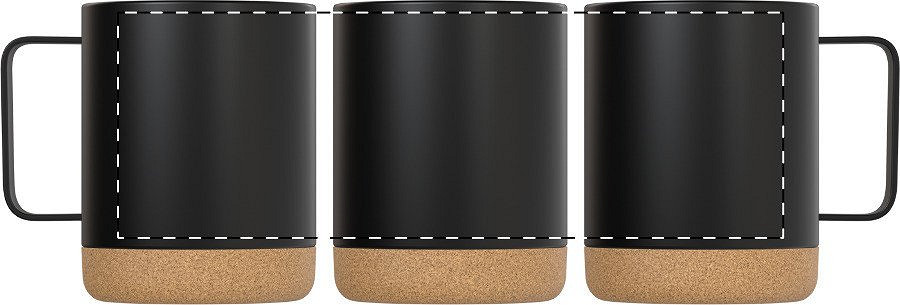 Rotary screen printing opposite of the handle