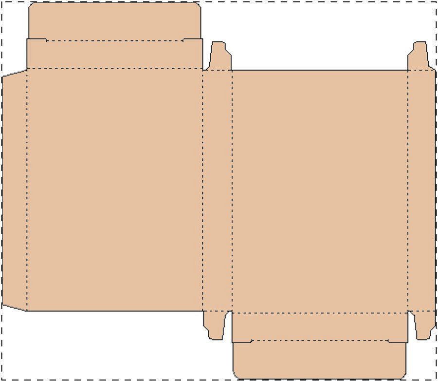 Custom kraft paperboard box