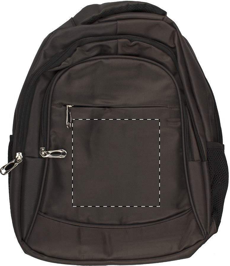 Front side - below zip