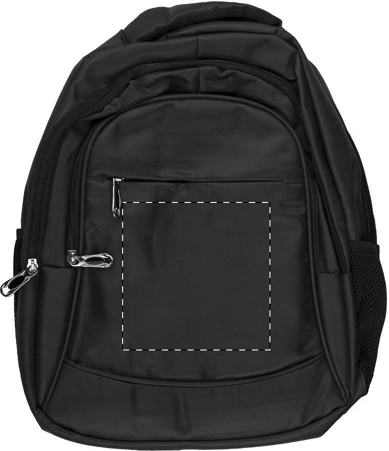 Front side - below zip