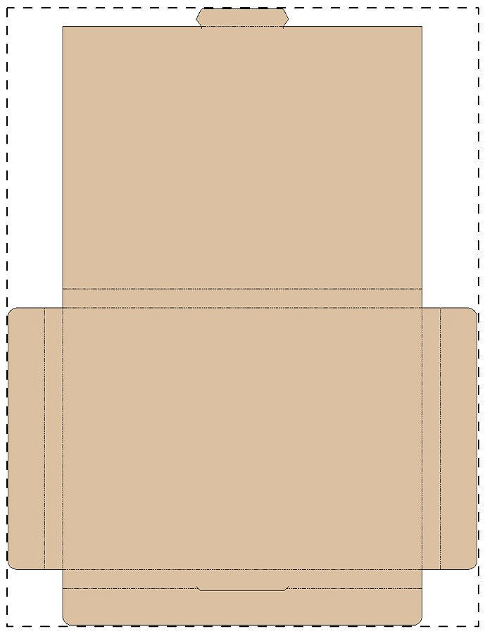 Custom kraft paperboard box