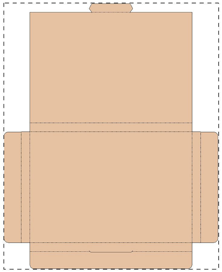 Custom kraft paperboard box