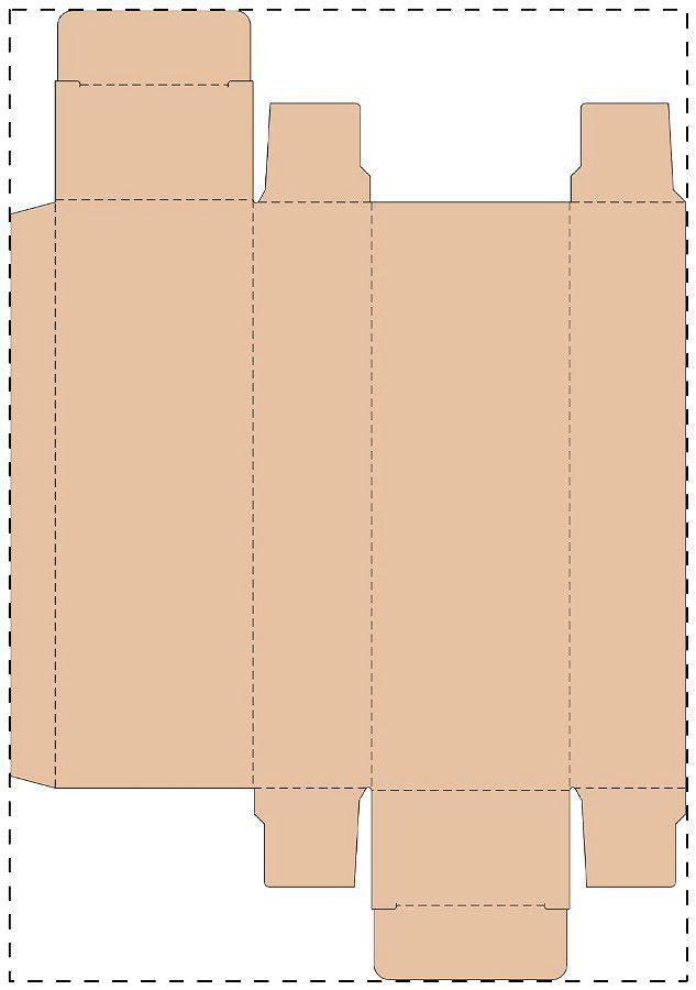 Custom kraft paperboard box