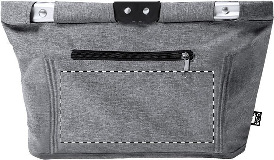 Front side - below zip