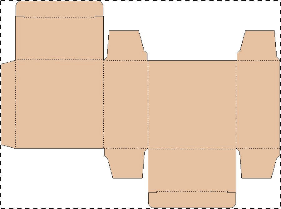 Custom kraft paperboard box