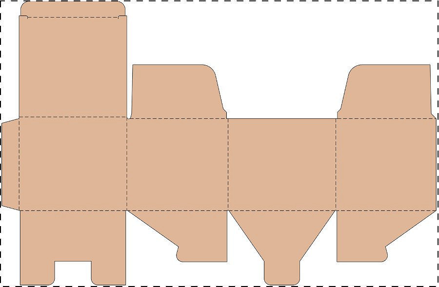 Custom kraft corrugated box