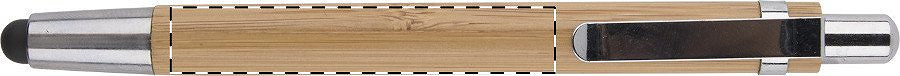 Ballpoint pen barrel - in line with clip
