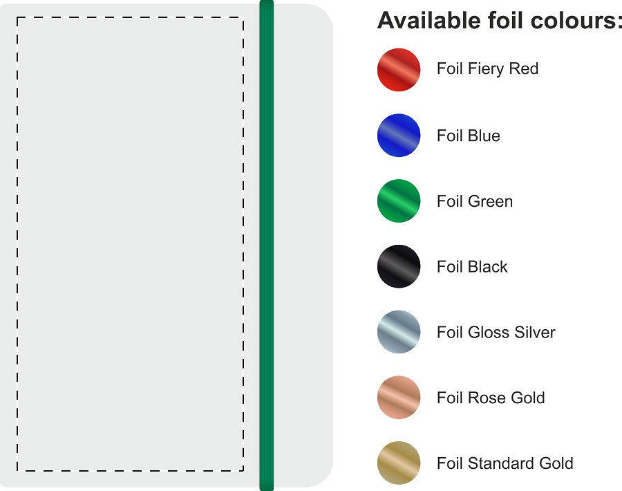Front side – foil debossing