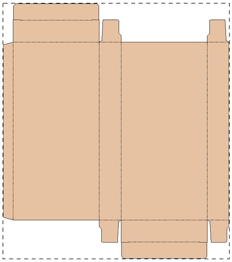 Custom kraft paperboard box