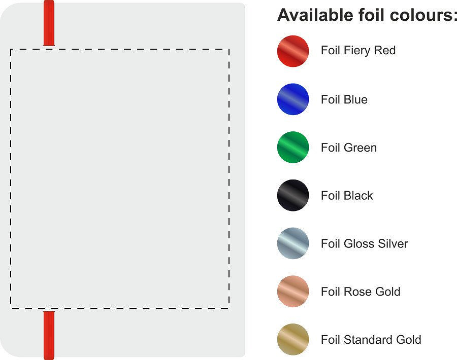Back side – foil debossing