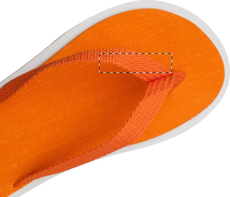 Left slipper - left strap