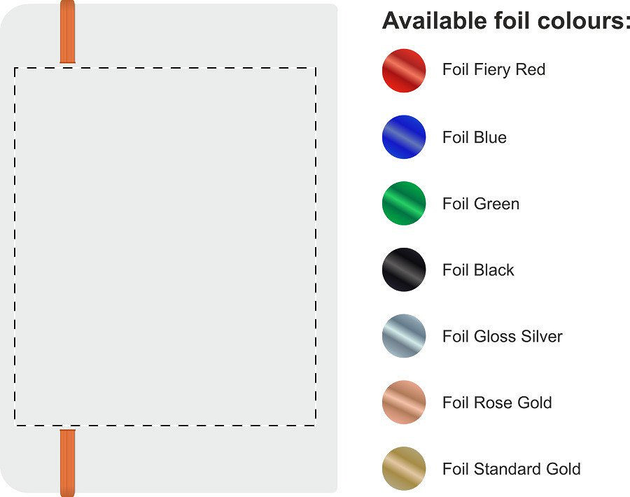 Back side – foil debossing