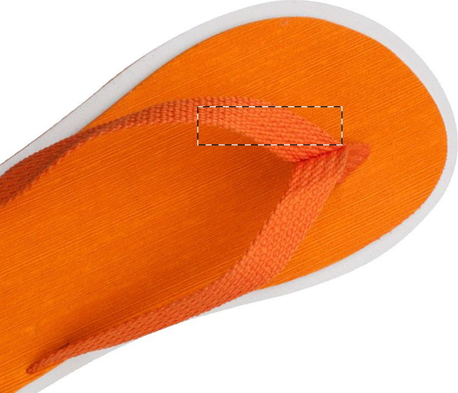 Left slipper - left strap