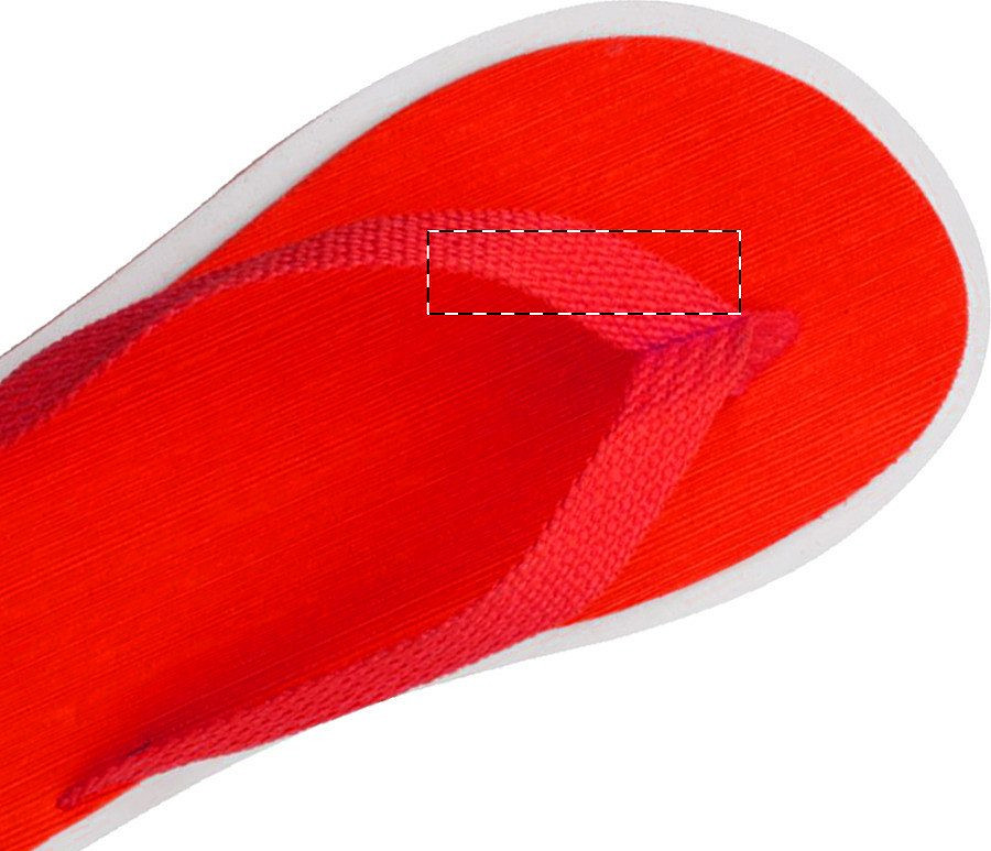 Left slipper - left strap