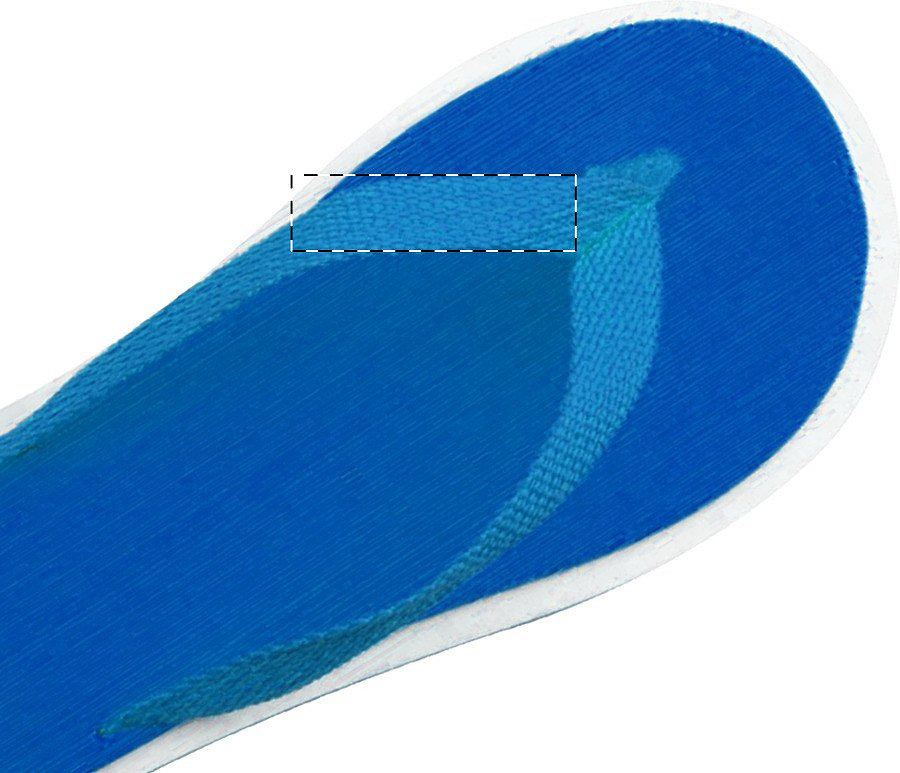 Right slipper - left strap