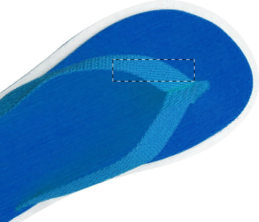 Left slipper - left strap