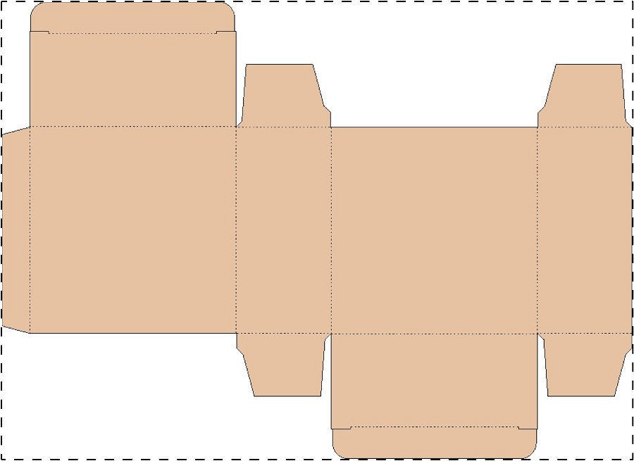 Custom kraft paperboard box