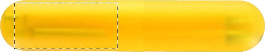 Front side of case - top