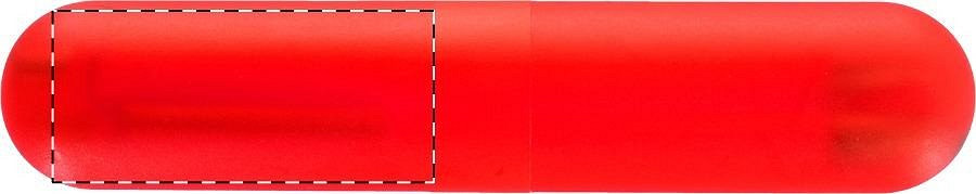 Front side of case - top