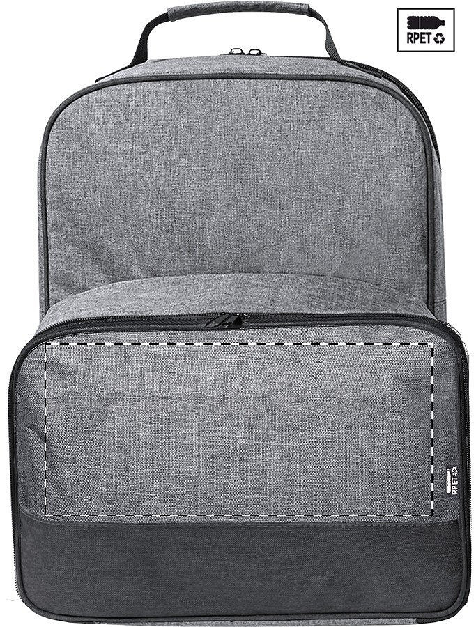 Front side - below zip