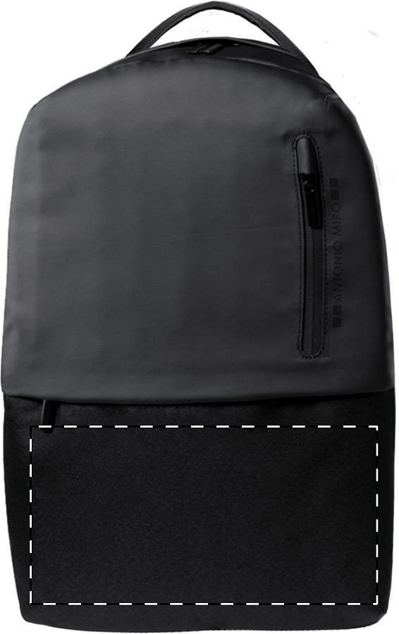 Front side - below zip