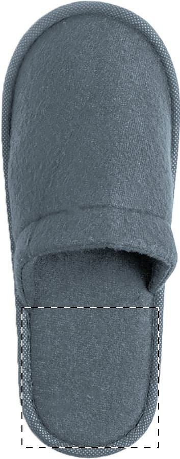 Right sole - below heel