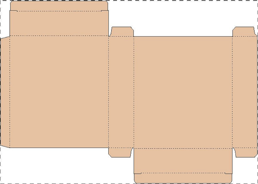 Custom kraft paperboard box