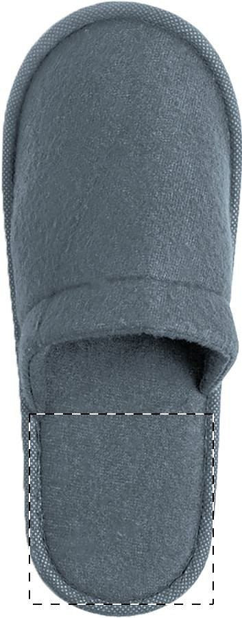 Left sole - below heel