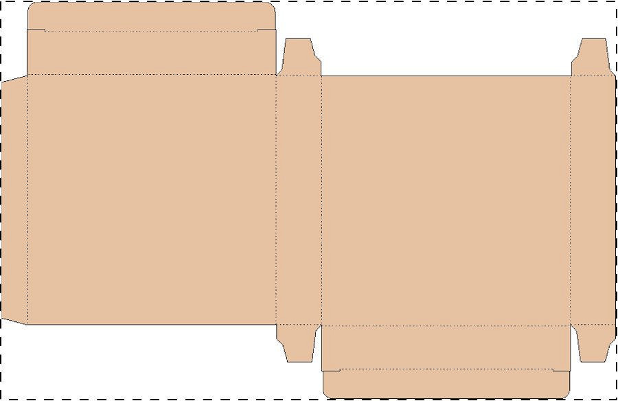 Custom kraft paperboard box