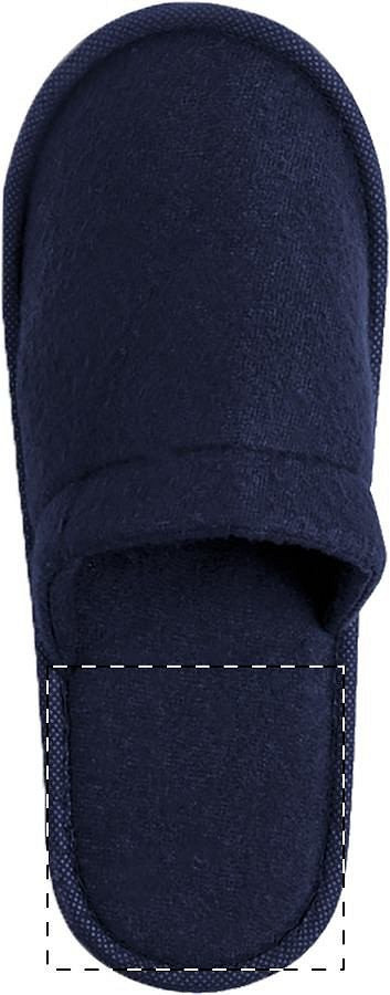 Right sole - below heel